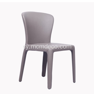 Cassina 369 Cadeirydd Bwyta Lledr Hola